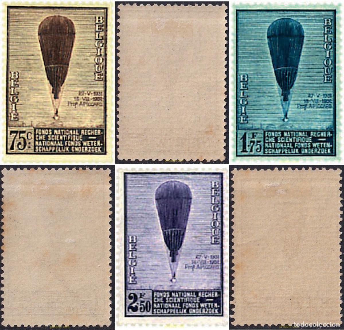 Sellos: 290975 HINGED BELGICA 1932 GLOBO ESTRATOSFERICO DE AUGUSTE PICCARD