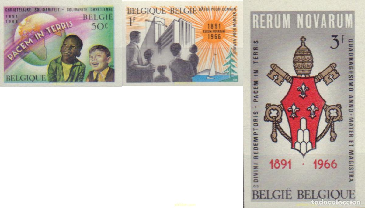 Sellos: 16426 MNH BELGICA 1966 75 ANIVERSARIO DE LA PUBLICACION DE LA ENCICLICA RERUM NOVARUM