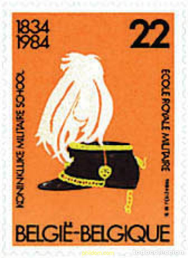 Sellos: 84728 MNH BELGICA 1984 150 ANIVERSARIO DE LA ESCUELA REAL MILITAR