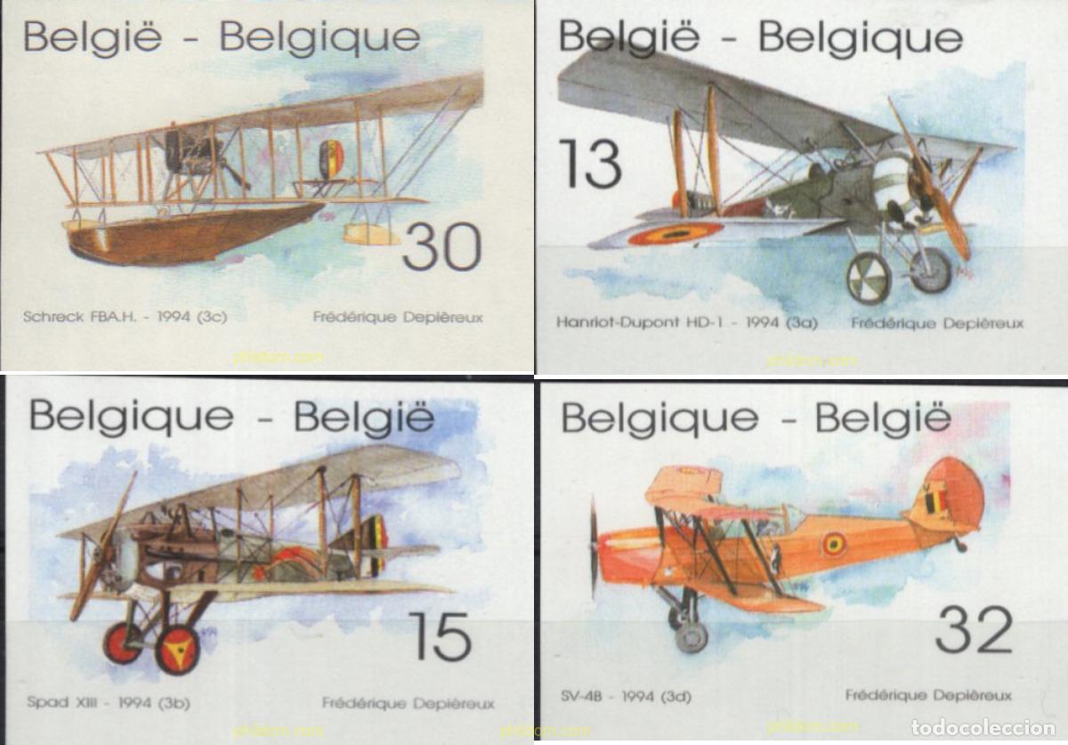 Sellos: 599723 MNH BELGICA 1994 PIONEROS DE LA AVIACION
