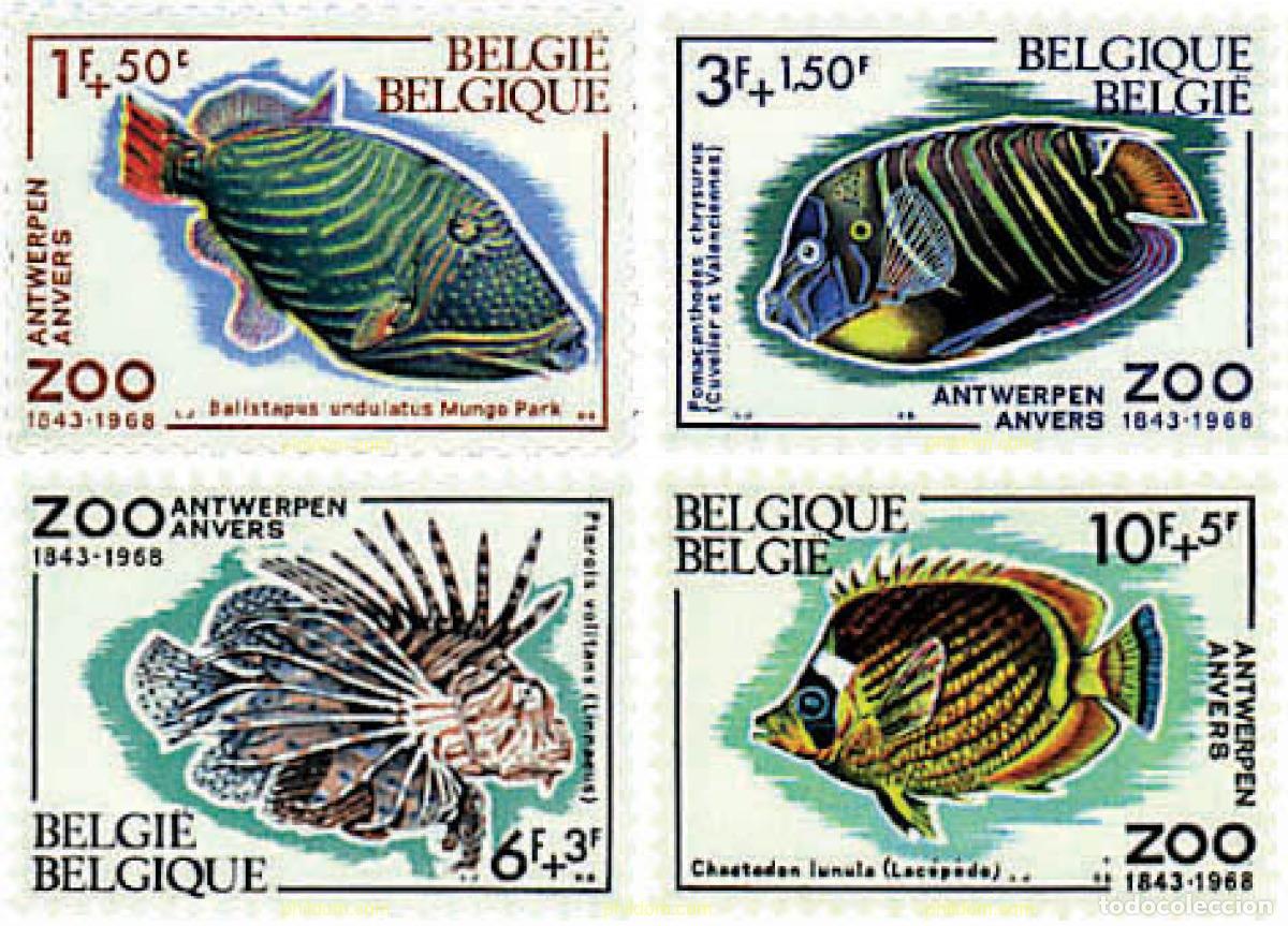 Sellos: 84327 MNH BELGICA 1968 125 ANIVERSARIO DEL ZOO DE AMBERES