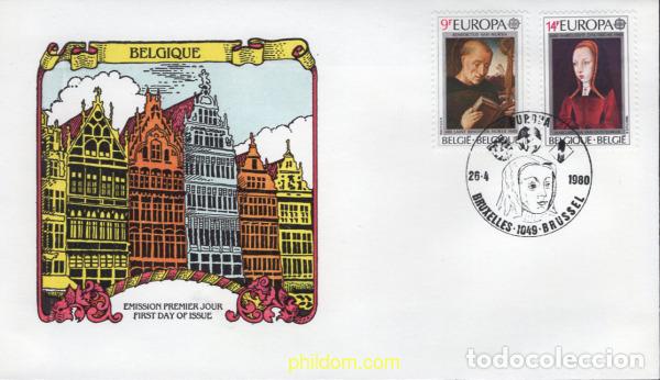 Sellos: 633334 MNH BELGICA 1980 EUROPA CEPT. PERSONAJES