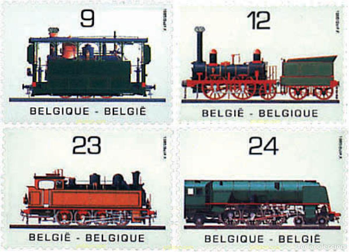 Sellos: 87193 MNH BELGICA 1985 A&Ntilde;O DEL TRANSPORTE PUBLICO