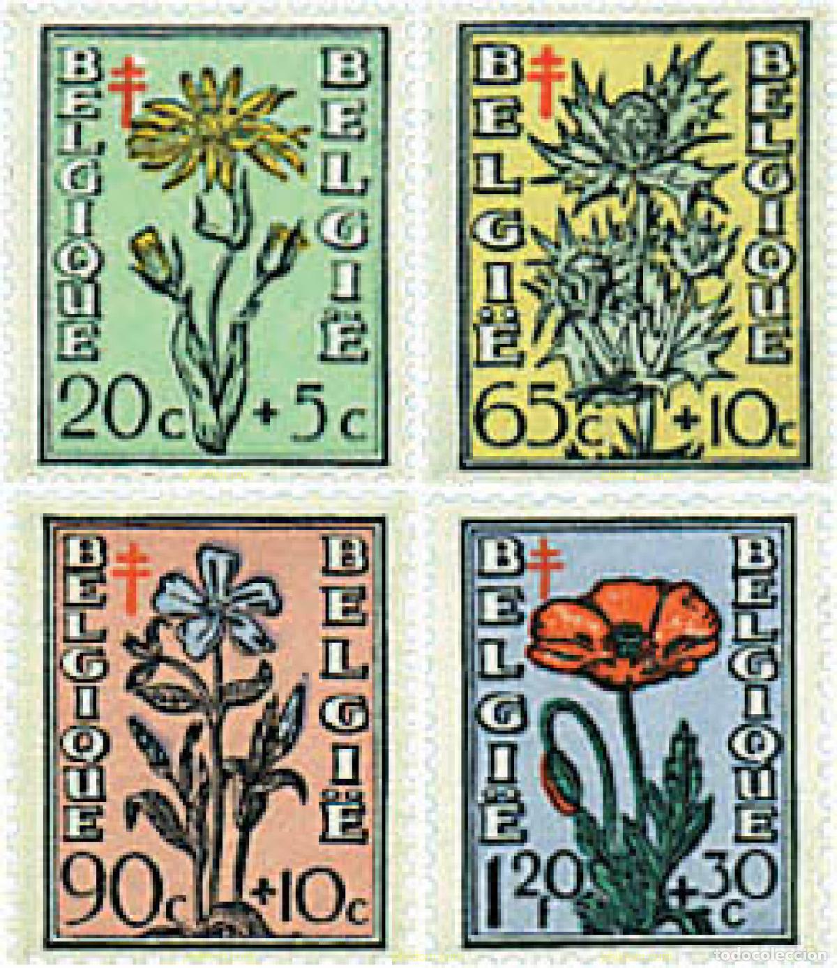 Sellos: 266823 HINGED BELGICA 1949 ANTITUBERCULOSIS