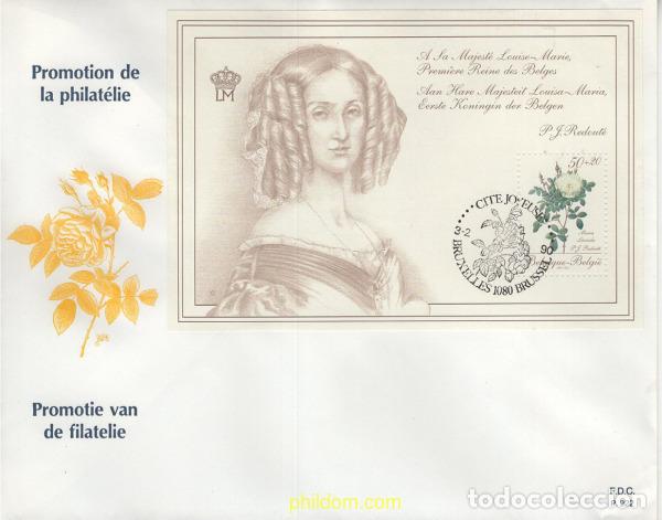 Sellos: 394163 MNH BELGICA 1990 PROMOCION DE LA FILATELIA. ROSAS DE PIERRE-JOSEPH REDOUT&Eacute;