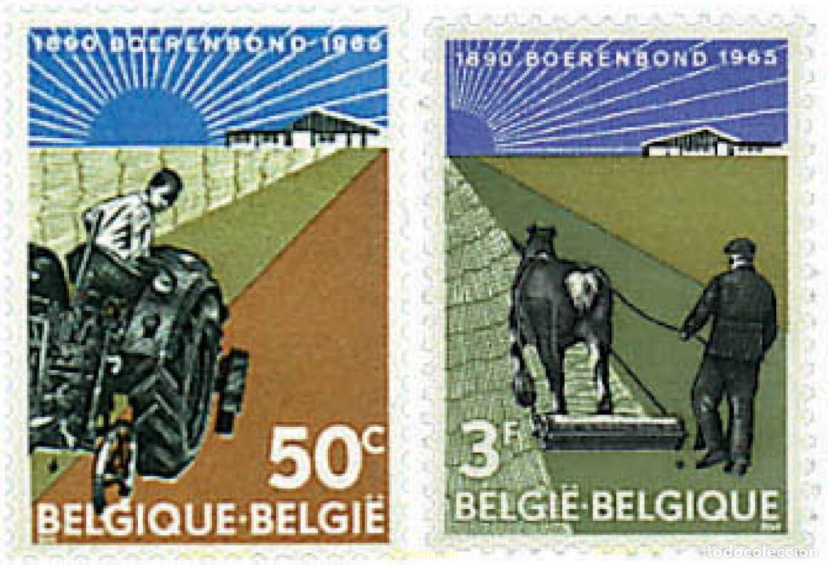 Sellos: 245468 HINGED BELGICA 1965 75 ANIVERSARIO DE LA FEDERACION &rdquo;BOERENBOND&rdquo;