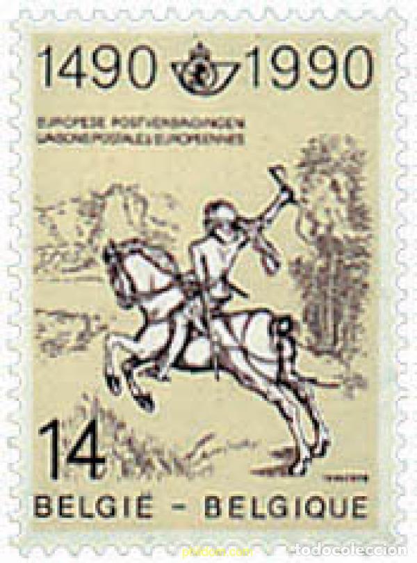 Sellos: 85080 MNH BELGICA 1990 500 ANIVERSARIO DEL PRIMER ENLACE POSTAL INNSBRUCK-MALINES