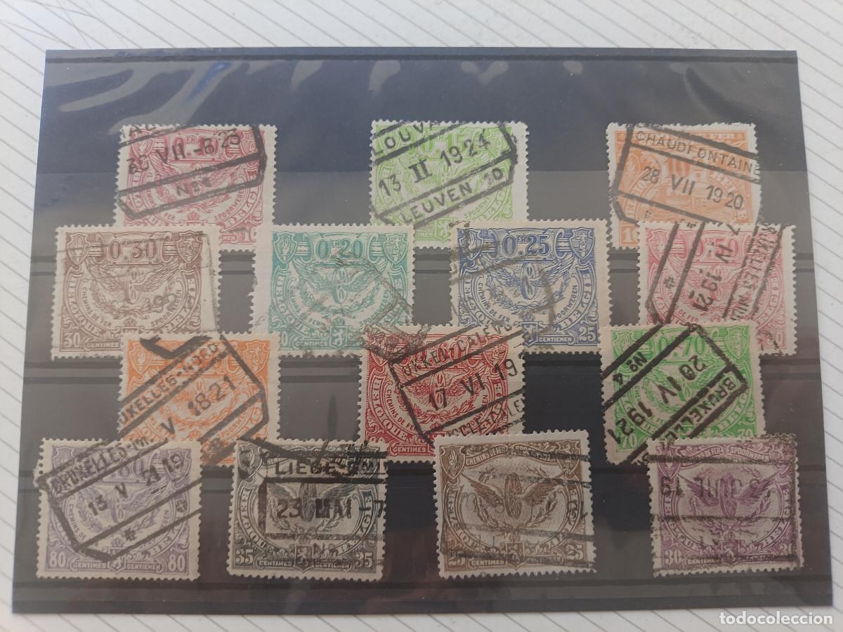 Sellos: B&eacute;lgica. Lote de sellos