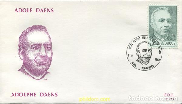 Sellos: 405552 MNH BELGICA 1989 150 ANIVERSARIO DEL NACIMIENTO DEL ABAD ADOLF DAENS