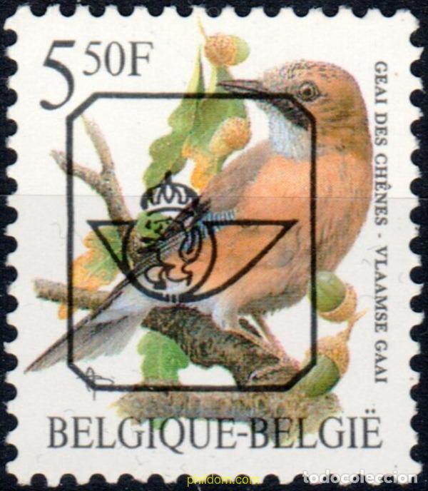 Sellos: 756405 MNH BELGICA 1986 SELLOS PREOBLITERADOS EN SELLOS DE PAJAROS