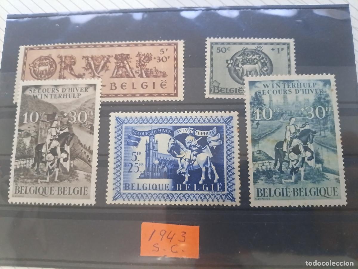 Francobolli: B&eacute;lgica. Ocupaci&oacute;n alemana 1943. Lote de sellos nuevos perfectos