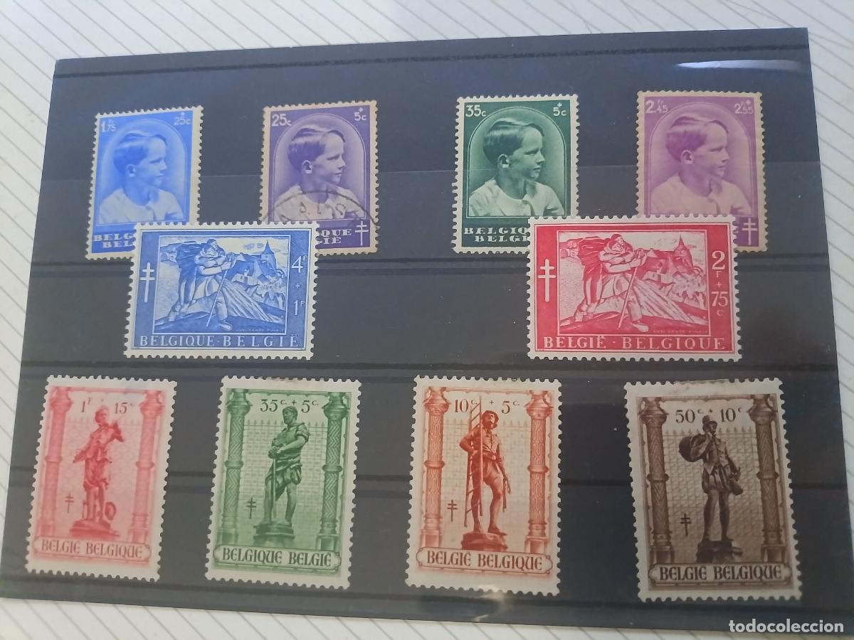 Sellos: B&eacute;lgica. Lote de sellos