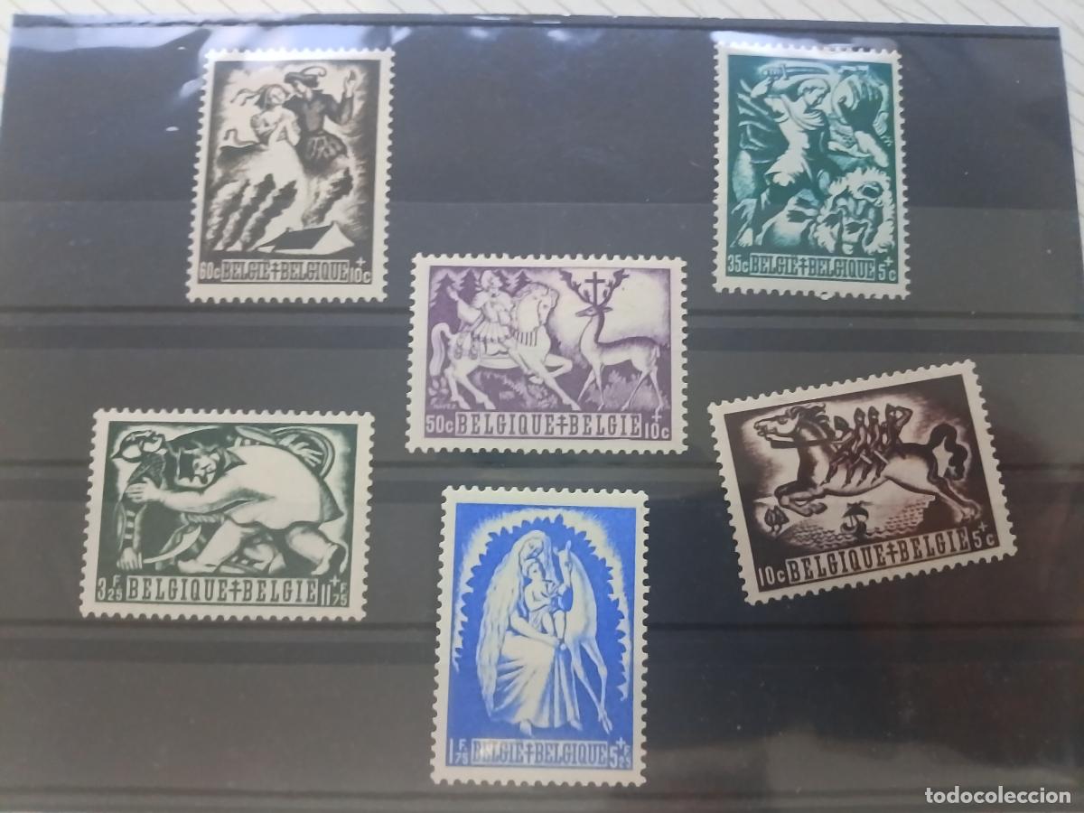 Sellos: B&eacute;lgica. Lote de sellos