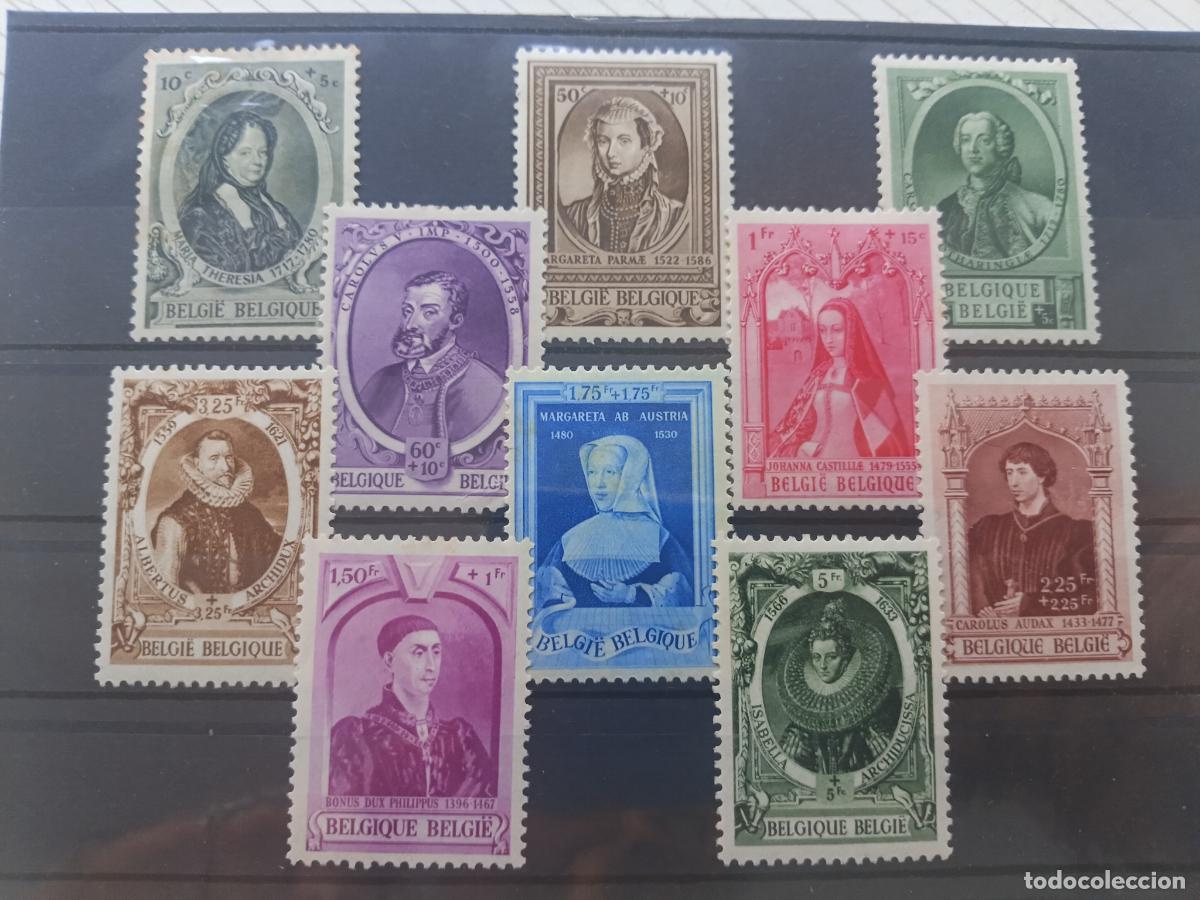 Sellos: B&eacute;lgica. Lote de sellos
