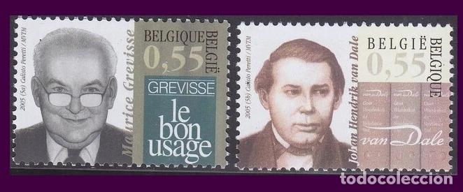 Sellos: Belgica 2005 Ivert 3338/9 *** Nuestra Lengua - Personajes