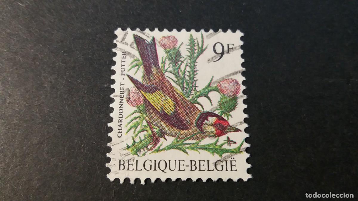 Sellos: Sello usado Belgica. Pajaros. Cardelina. 30 septiembre 1985. Yvert 2187.