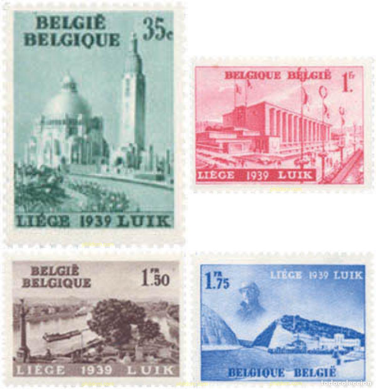 Sellos: 86611 MNH BELGICA 1938 PROPAGANDA PARA LA EXPOSICION INTERNACIONAL DEL AGUA EN LIEJA