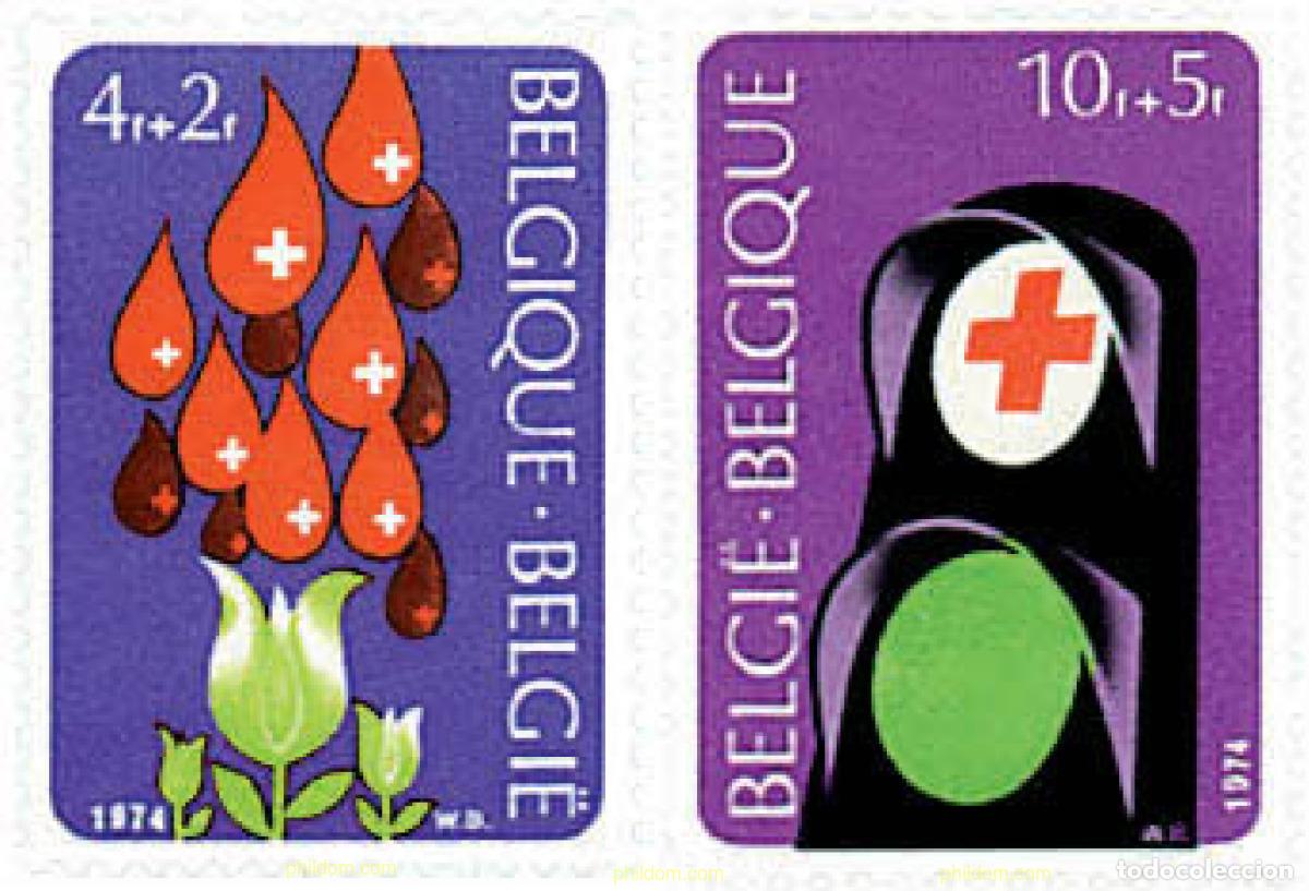 Sellos: 84774 MNH BELGICA 1974 PRO CRUZ ROJA