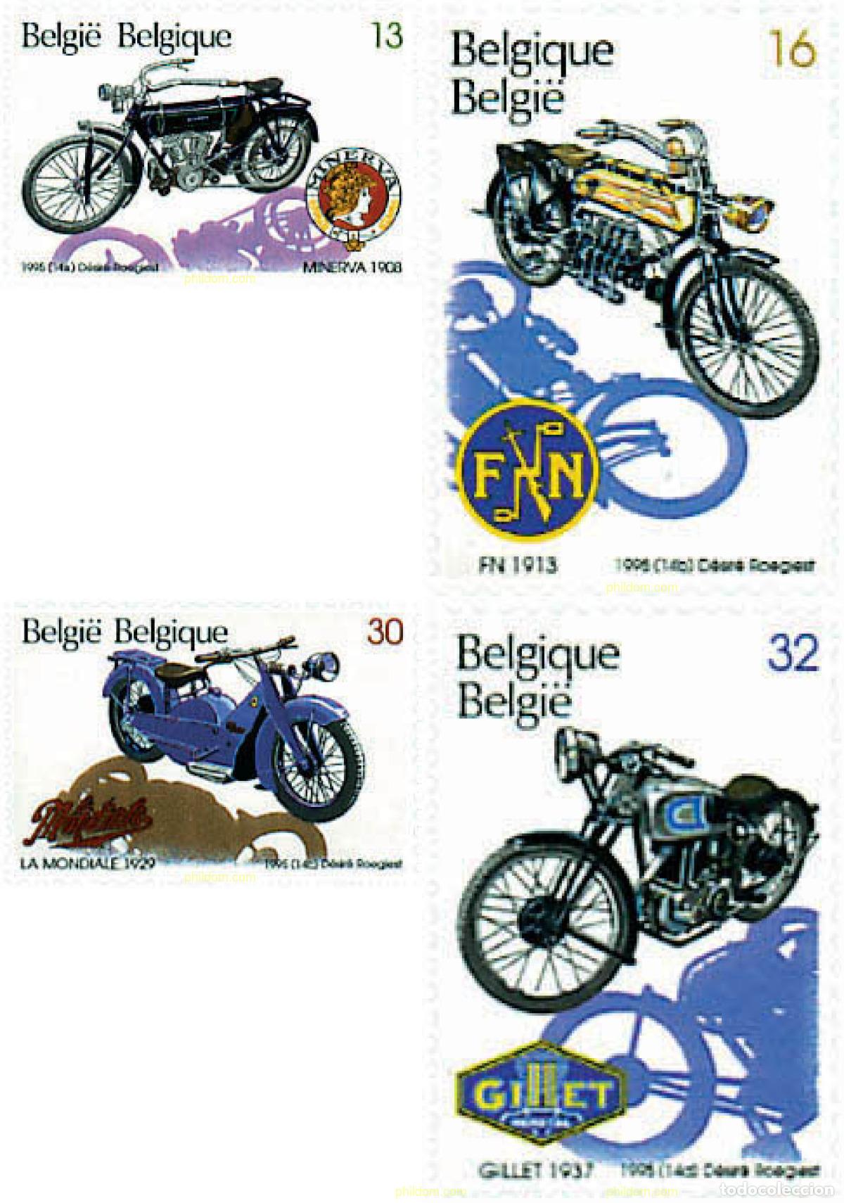 Sellos: 85283 MNH BELGICA 1995 MOTOCICLETAS BELGAS ANTIGUAS