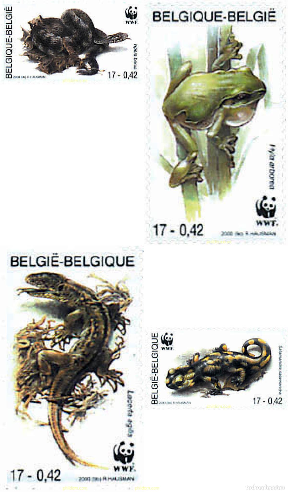 Sellos: 94327 MNH BELGICA 2000 WWF. FONDO MUNDIAL PARA LA NATURALEZA