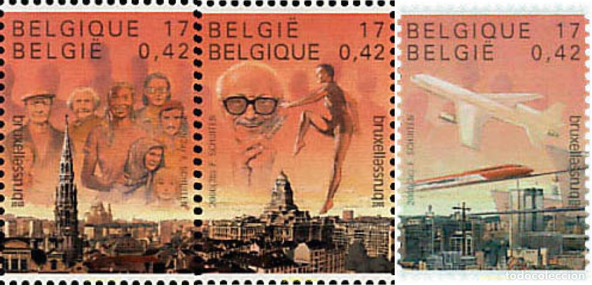 Sellos: 87949 MNH BELGICA 2000 BRUSELAS, CAPITAL EUROPEA DE LA CULTURA