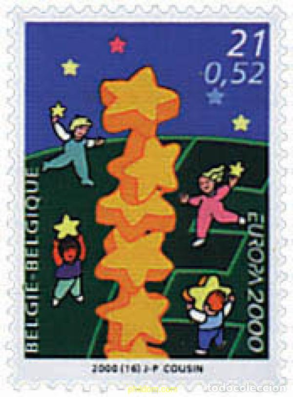 Sellos: 85985 MNH BELGICA 2000 EUROPA CEPT. CONSTRUCCION EUROPEA