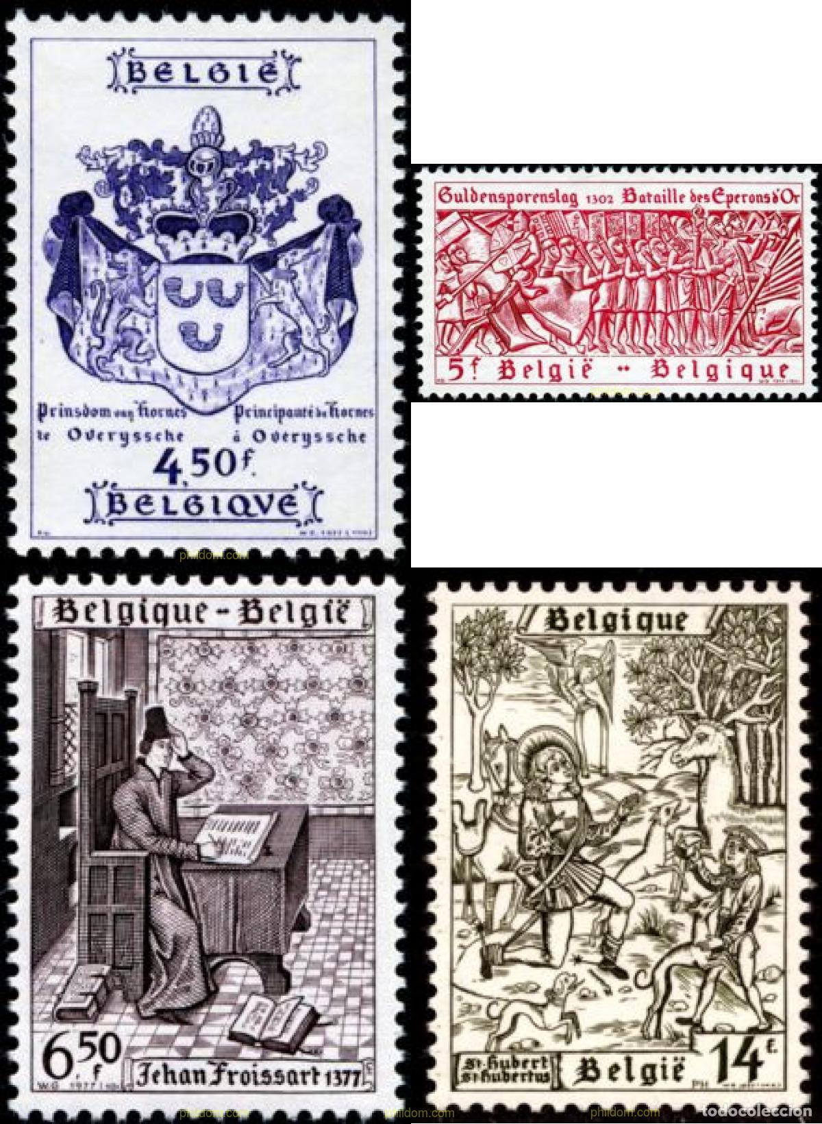 Sellos: 84952 MNH BELGICA 1977 HISTORIA