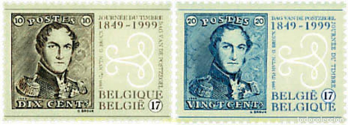 Sellos: 85373 MNH BELGICA 1999 DIA DEL SELLO. 150 ANIVERSARIO DEL PRIMER SELLO BELGA