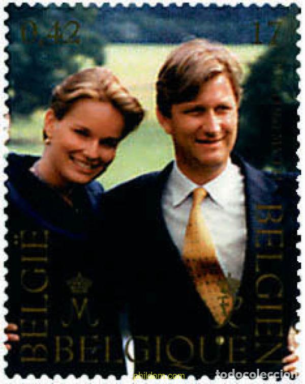Timbres: 87942 MNH BELGICA 1999 BODA REAL DEL PRINCIPE HEREDERO FELIPE Y DE MATILDE DE UDEKEM DE ACOZ
