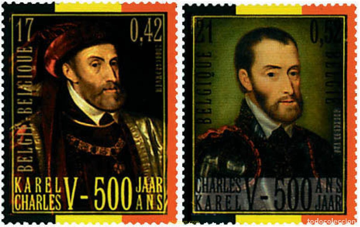 Sellos: 87495 MNH BELGICA 2000 500 ANIVERSARIO DEL NACIMIENTO DE CARLOS V