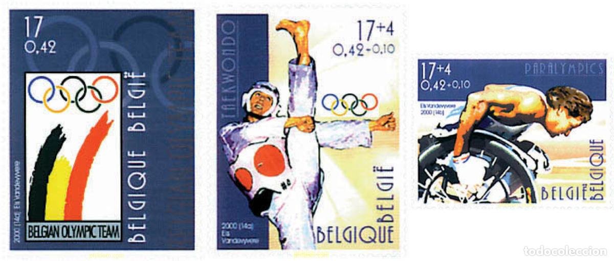Sellos: 87913 MNH BELGICA 2000 27 JUEGOS OLIMPICOS VERANO - JUEGOS PARALIMPICOS. SYDNEY 2000