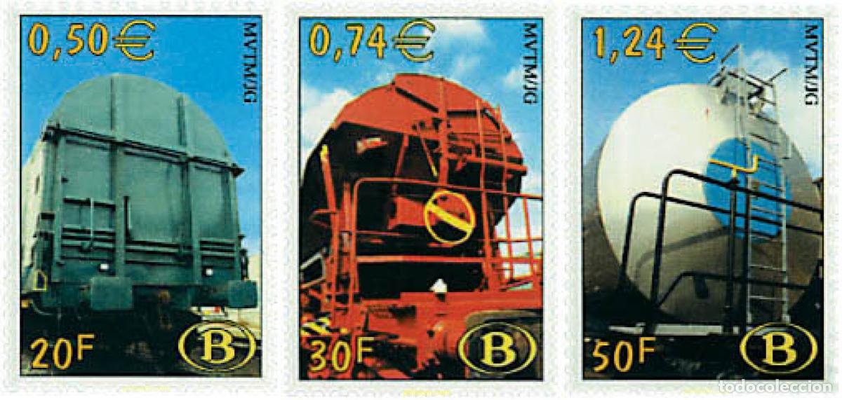 Sellos: 87961 MNH BELGICA 2000 TRENES