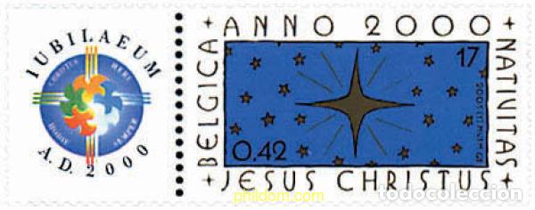 Sellos: 87956 MNH BELGICA 2000 A&Ntilde;O SANTO 2000