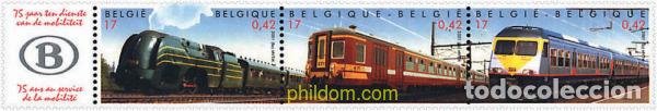 Sellos: 4804 MNH BELGICA 2001 50 ANIVERSARIO DE LOS FERROCARRILES NACIONALES