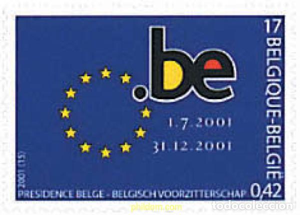 Sellos: 87401 MNH BELGICA 2001 PRESIDENCIA BELGA DE LA UNION EUROPEA