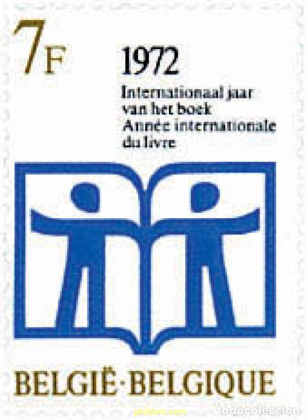 Sellos: 77828 MNH BELGICA 1972 A&Ntilde;O INTERNACIONAL DEL LIBRO