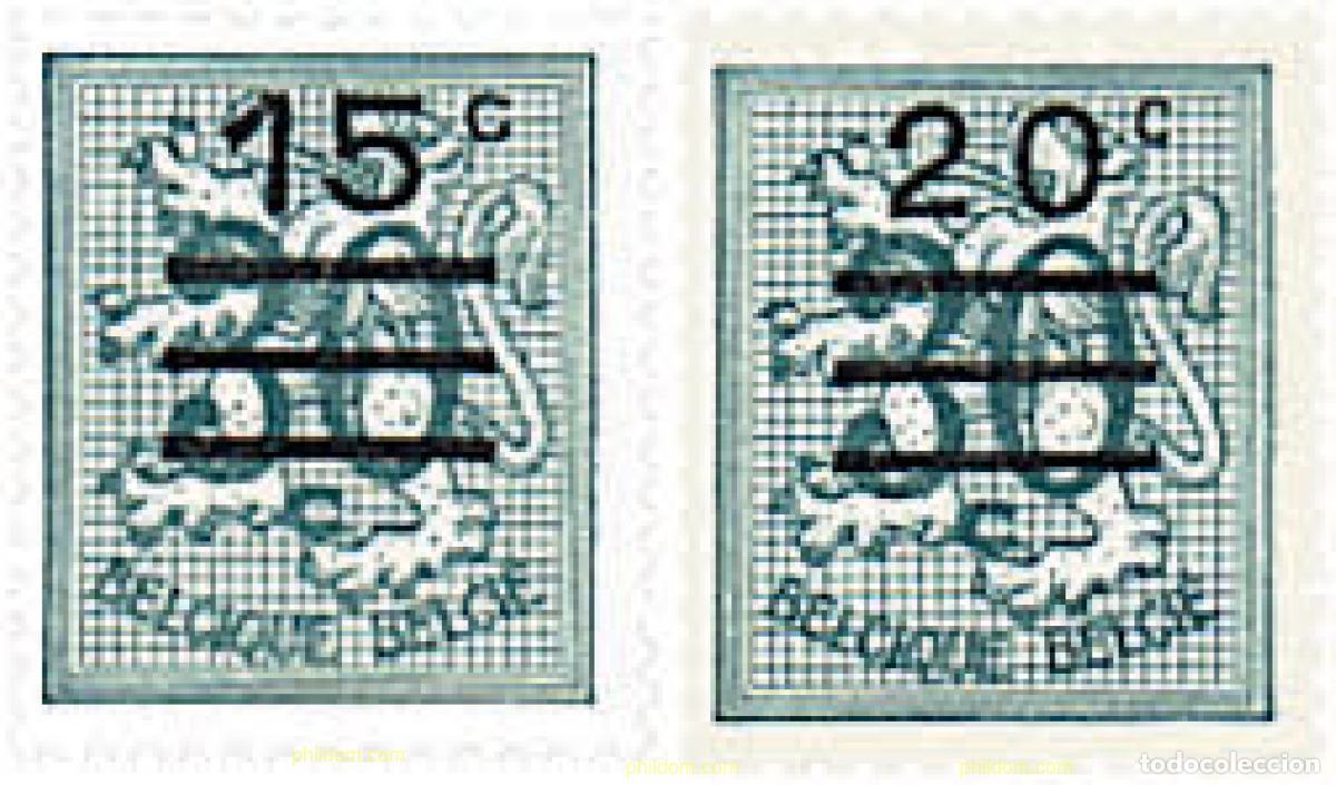 Sellos: 84136 MNH BELGICA 1960 CIFRA SOBRE LEON HERALDICO