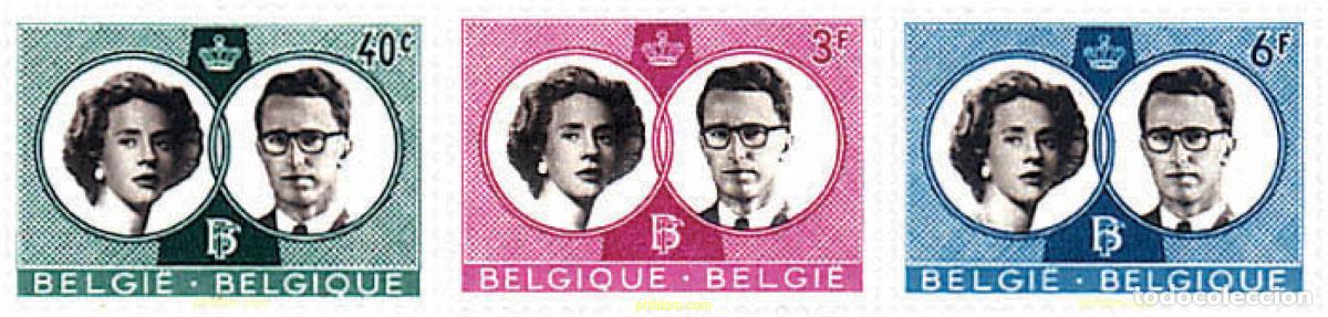 Sellos: 84134 MNH BELGICA 1960 BODA DEL REY BALDUINO Y FABIOLA