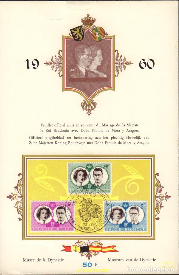 Sellos: 369796 MNH BELGICA 1960 BODA DEL REY BALDUINO Y FABIOLA