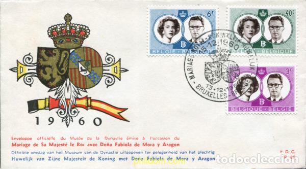 Sellos: 427321 MNH BELGICA 1960 BODA DEL REY BALDUINO Y FABIOLA