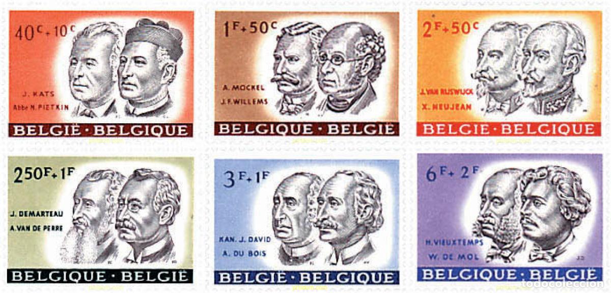 Sellos: 84140 MNH BELGICA 1961 PRO OBRAS CULTURALES. PERSONAJES