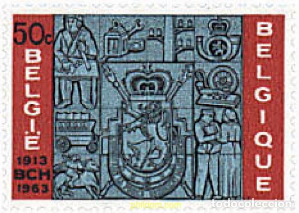 Briefmarken: 84205 MNH BELGICA 1963 50 ANIVERSARIO DE LA OFICINA DE CHEQUES POSTALES