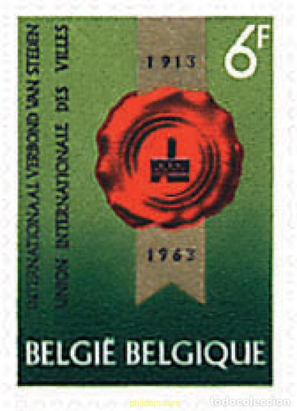 Briefmarken: 83943 MNH BELGICA 1963 CONGRESO Y 50 ANIVERSARIO DE LA UNION INTERNACIONAL DE CIUDADES EN BRUSELAS