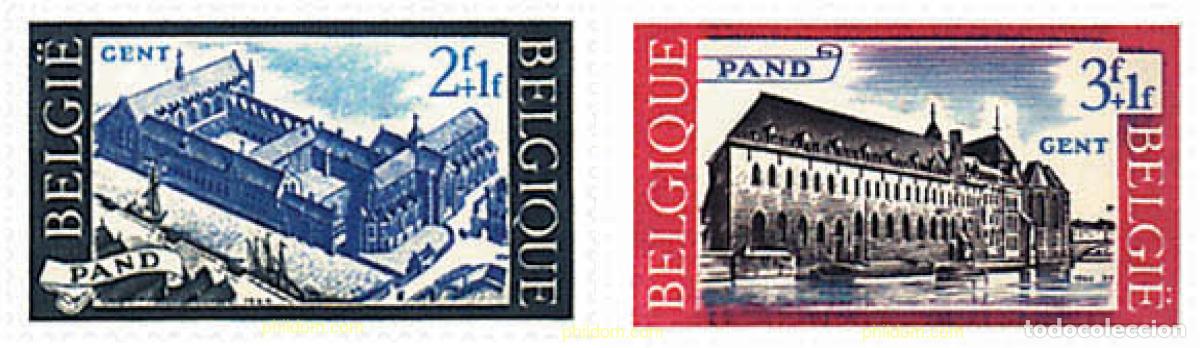Sellos: 84224 MNH BELGICA 1964 RESTAURACION DE LA ABADIA DE LOS DOMINICOS, GANTE