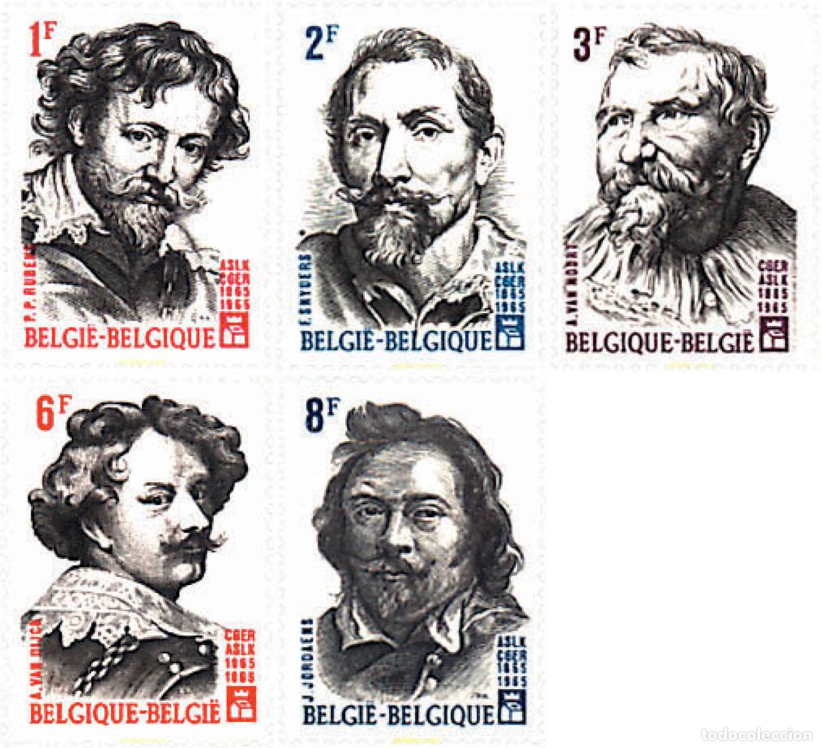 Sellos: 84226 MNH BELGICA 1965 CENTENARIO DE LA CAJA GENERAL DE AHORRO Y JUBILADOS. PINTORES BELGAS