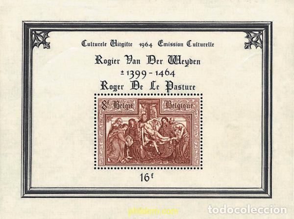 Sellos: 203919 MNH BELGICA 1964 5 ANIVERSARIO DE LA MUERTE DEL PINTOR ROGER DE LE PASTURE. VAN DER WEYDEN.