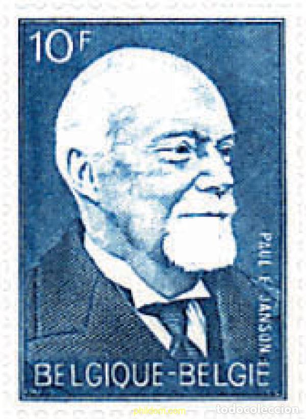 Sellos: 84254 MNH BELGICA 1967 HOMENAJE A PAUL-EMILE JANSON