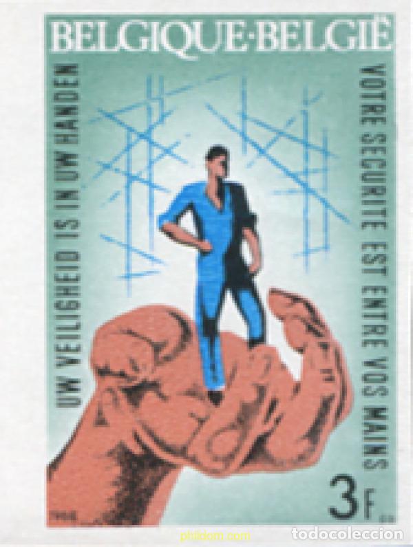 Sellos: 111148 MNH BELGICA 1968 CAMPA&Ntilde;A CONTRA LOS ACCIDENTES LABORALES