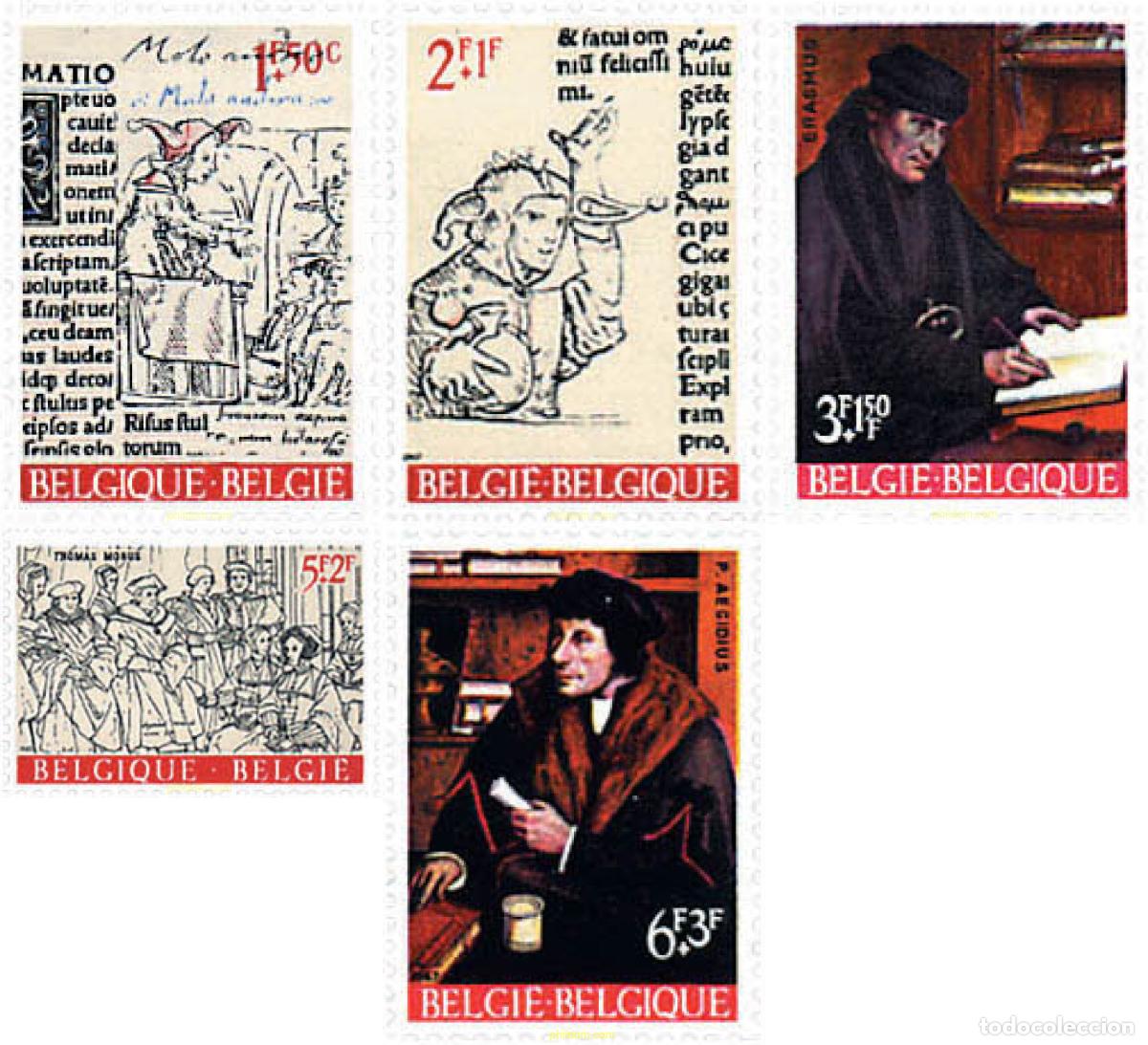 Sellos: 84032 MNH BELGICA 1967 ERASMO