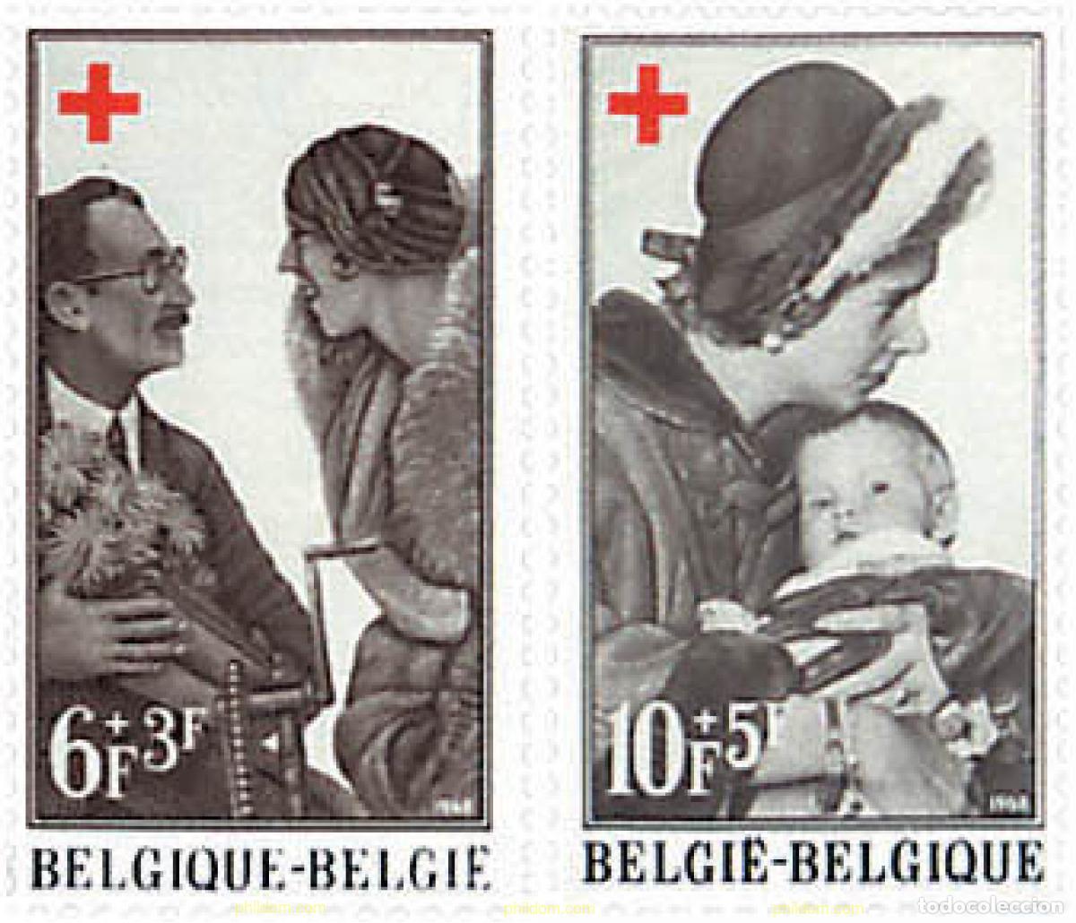 Sellos: 98673 MNH BELGICA 1968 PRO CRUZ ROJA